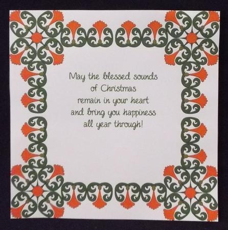 8x8 Christmas Greeting Insert 22 by Allen Bowen