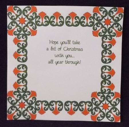 8x8 Christmas Greeting Insert 23 by Allen Bowen