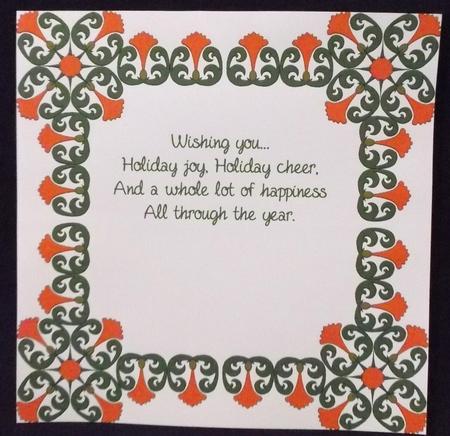 8x8 Christmas Greeting Insert 26 by Allen Bowen