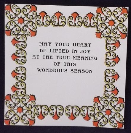 8x8 Christmas Greeting Insert 28 by Allen Bowen