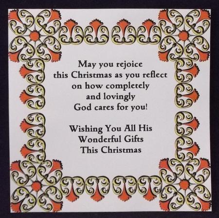 8x8 Christmas Greeting Insert 32 by Allen Bowen