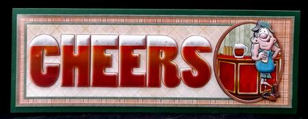 Beer Cheers at the Pub Large Dl with Decoupage by Allen Bowen
