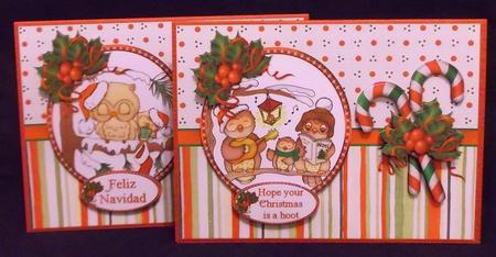 Owl Christmas Choice of Toppers Mini Kit by Allen Bowen