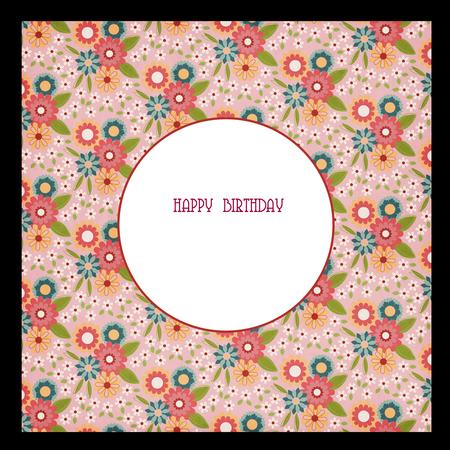Colourful Floral Insert 8x8 3 by Allen Bowen