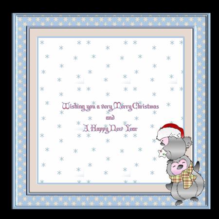 Happy Feet at Christmas 7x7ins Insert by Allen Bowen