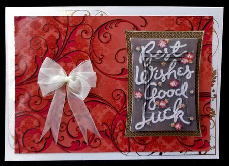 Good Luck Best Wishes Curved Tunnel Sheet by Allen Bowen