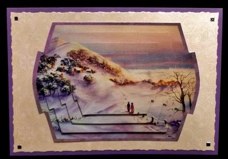 The Snowy Hills Shaped Pyramid Topper by Allen Bowen