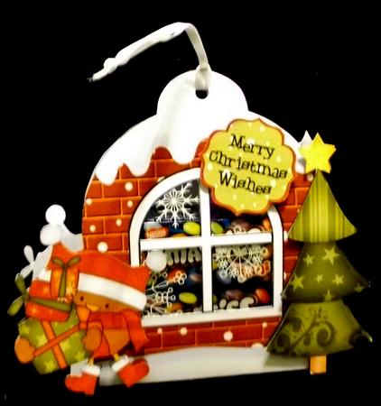 3D Robin Xmas Window Treat Holder Christmas Decoration by Allen Bowen