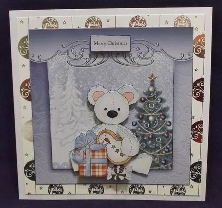 Polar Bears Gift Card with Decoupage by Allen Bowen