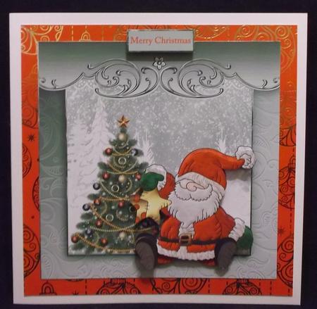 Santa Has a Star for the Christmas Tree, Card by Allen Bowen