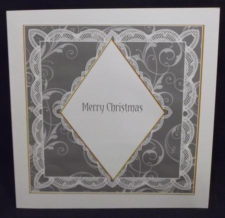 Black Swirls 7in Diamond Insert Panel by Allen Bowen