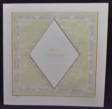Cream Swirls 7in Diamond Insert Panel by Allen Bowen