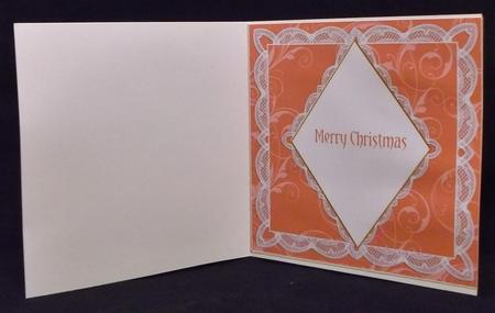 Dark Red Swirls 7in Diamond Insert Panel by Allen Bowen