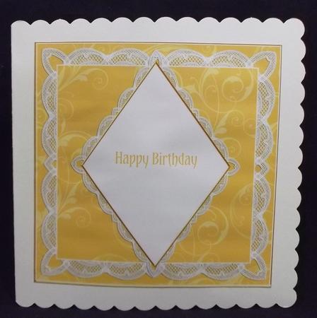 Gold Swirls 7in Diamond Insert Panel by Allen Bowen