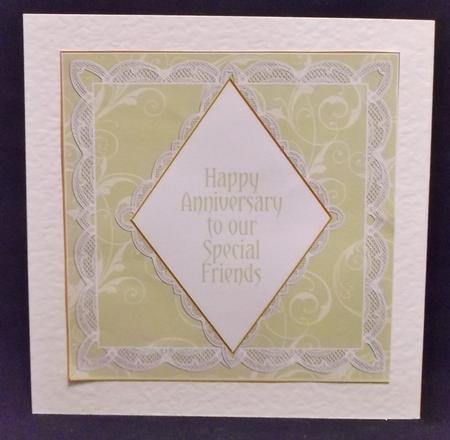 Olive Swirls 7in Diamond Insert Panel by Allen Bowen