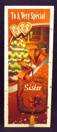 Stylish Christmas Greeting Card Large Dl by Allen Bowen
