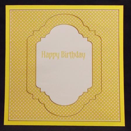 Gold Dotty Fancy 7in Square Insert Panel Sheet by Allen Bowen