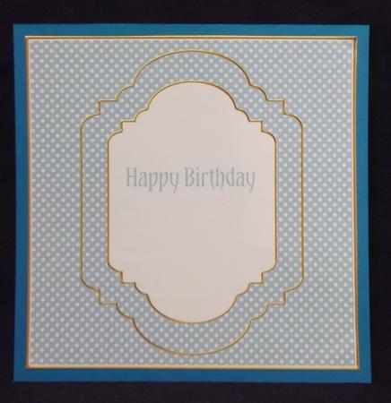Dteal Dotty Fancy 7in Square Insert Panel Sheet by Allen Bowen