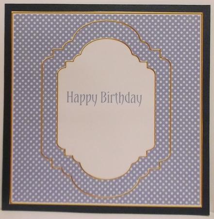 Dblue Dotty Fancy 7in Square Insert Panel Sheet by Allen Bowen