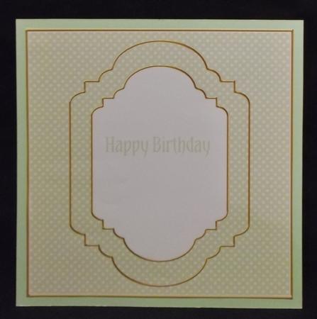 Cream Dotty Fancy 7in Square Insert Panel Sheet by Allen Bowen