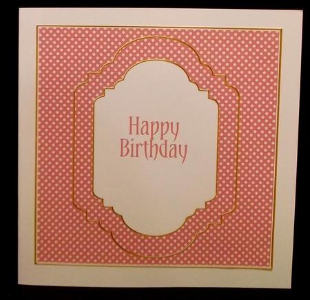 Cerise Dotty Fancy 7in Square Insert Panel Sheet by Allen Bowen