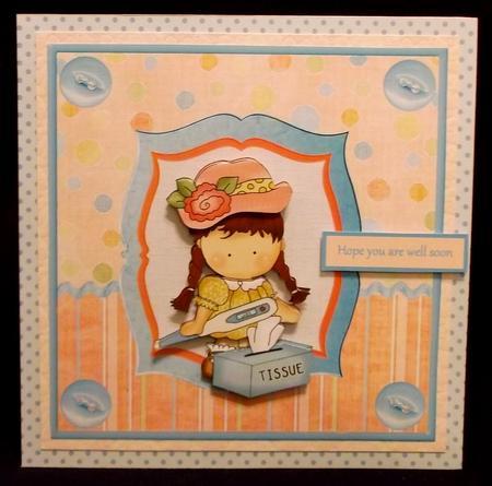 You Have a Cold Card with Decoupage by Allen Bowen