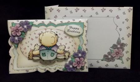 Animal Friends Together Scalloped Card Kit by Allen Bowen