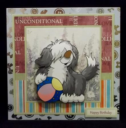 Shaggy Dog with Ball Mini Kit by Allen Bowen