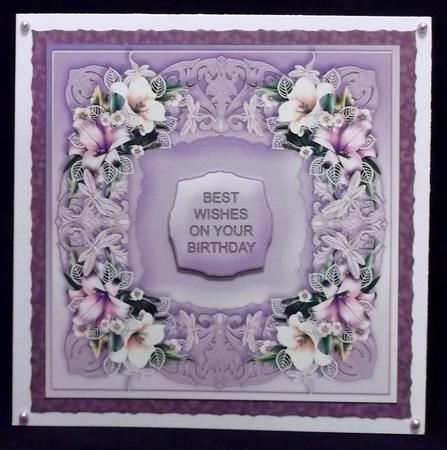 Lilac and White Lilies Quick Card Front by Allen Bowen