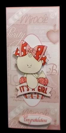 New Baby Girl Voucher Card by Allen Bowen