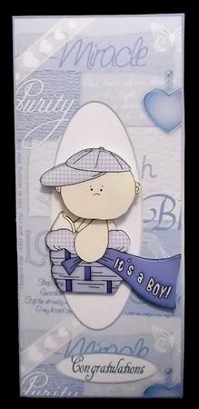 A Baby Boy Voucher Wallet Card by Allen Bowen