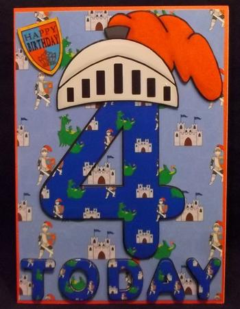 Four Today Birthday Knight A5 by Allen Bowen