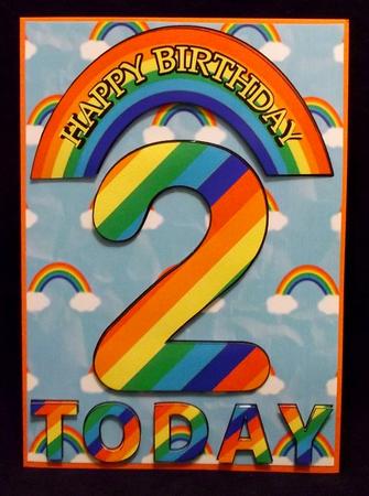 Two Today Rainbows A5 by Allen Bowen
