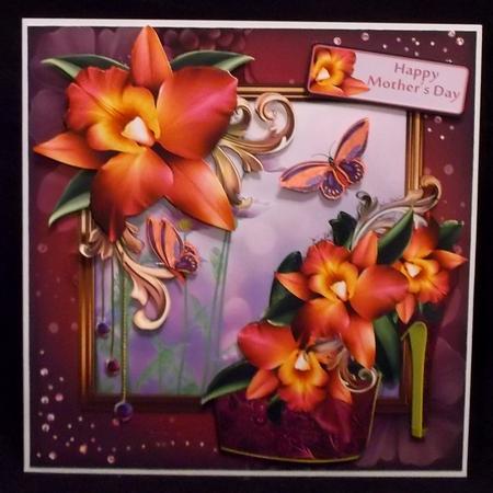 Passion Orchid Mini Card Card Kit with Shoe by Allen Bowen