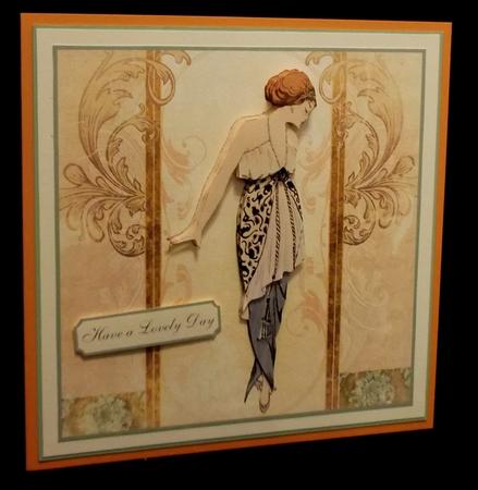Art Decoc Stylistic 7x7 Card by Allen Bowen