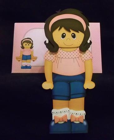 3D on the Shelf Card Kit - Little Ethnic Girl Wendy by Allen Bowen