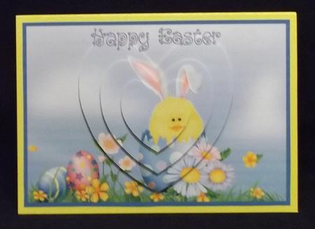 Easter Scene Heart Shaped Pyramid by Allen Bowen