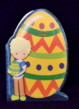 Easter Boy Cut'n'fold Card by Allen Bowen