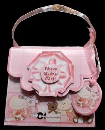 Handbag Gift Box New Baby Girl by Allen Bowen