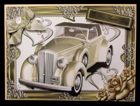 Lovely Cream Wedding Car by Allen Bowen