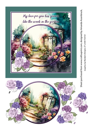 CU Mixed Roses Corner Vignette by Amanda Assenbruck