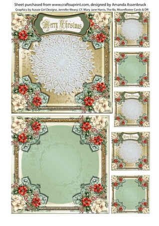 Elegance Doily Mats-Christmas Time by Amanda Assenbruck