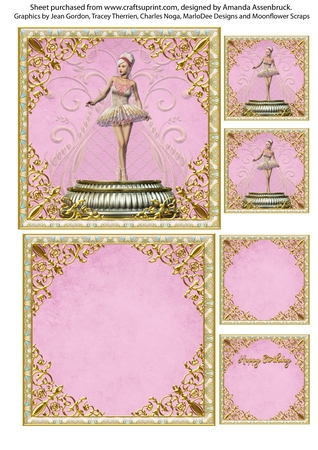 Beautiful Ballerina Dancer Poser Graphics by Amanda Assenbruck