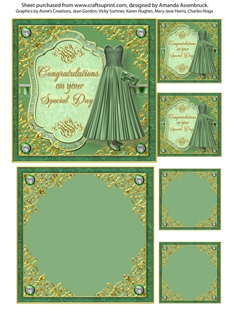 Evening Out - Light Green Elements Pack by Amanda Assenbruck