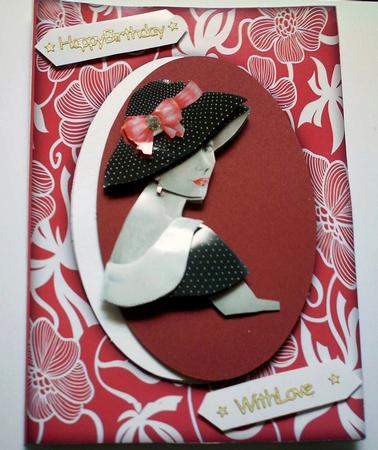 Art Deco Rich Shades Frame Effect Card Fronts by Amanda Jackson