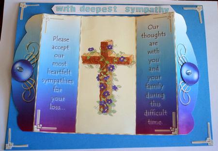 Cross Sympathy Card by Amanda Jackson