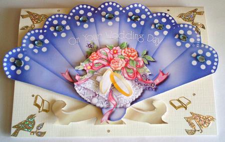 Wedding Bells Fan & Stand by Amanda Jackson
