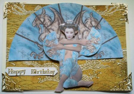 Oriental Fan 2 by Amanda Jackson
