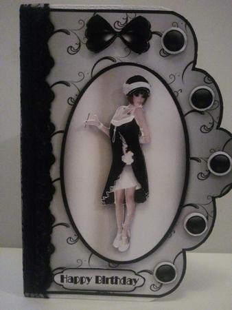 Charleston Chic Scallop Card Front by Amanda Courtney-Harding