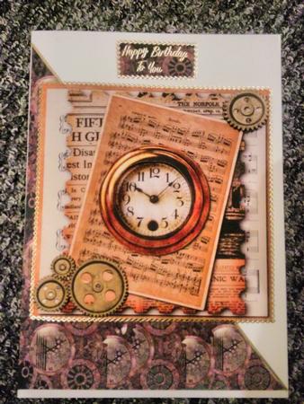 Steampunk Cogs and Clocks Great Male Background by Amanda Courtney-Harding